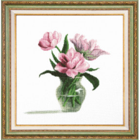 Набор для вышивки Чарівна Мить М-200 Розовые тюльпаны