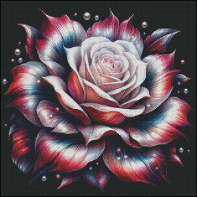 Волшебная роза Электронная схема для вышивания крестиком Инна Холодная КВ-0079ИХ