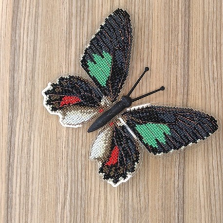 Parides sesostris zestos. Бабочка Набор для вышивания крестом ArtInspirate BUT-06