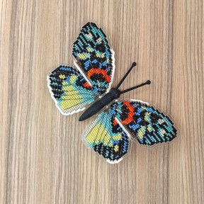 Erasmia Pulсhera. Метелик Набір для вишивання хрестиком ArtInspirate BUT-07