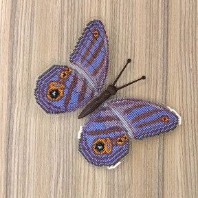 Chloreuptychia agatha. Бабочка Набор для вышивания крестом ArtInspirate BUT-67