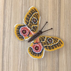 Bunaeopsis zaddachi. Бабочка Набор для вышивания крестом ArtInspirate BUT-76