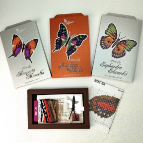 Подарочная упаковка для набора с вышивкой нитками бабочки ArtInspirate BUT-gift packaging