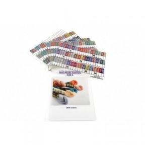 Инвентаризационная таблица DMC Pearl Cotton Размер 5. ArtInspirate ITF-UV_10x14.5_DMC_Pearl Cotton Size 5