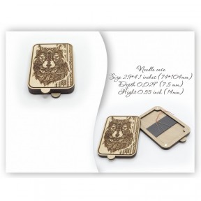 Вовк. Футляр для голок ArtInspirate Needle case Вовк