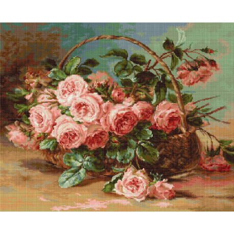 Набір для вишивки гобеленів Luca-S G547 Кошик з трояндами фото