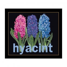 Hyacinth Black Aida Набор для вышивки крестом Thea Gouverneur gouverneur_434.05