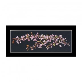 Japanese Blossom Black Aida Набор для вышивки крестом Thea Gouverneur gouverneur_481.05