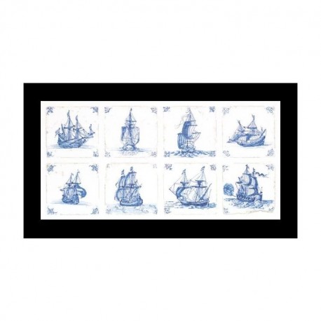 Antique Dutch Tiles Delft Blue Aida Набір для вишивання хрестиком Thea Gouverneur gouverneur_482A