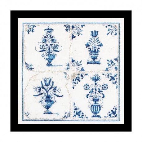 Antique Tiles. Flower Vases Aida Набір для вишивання хрестиком Thea Gouverneur gouverneur_483A