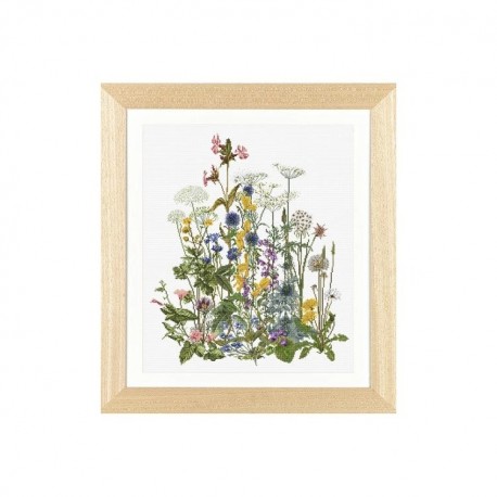 Thea's Garden Flowers Linen Набор для вышивки крестом Thea Gouverneur gouverneur_583