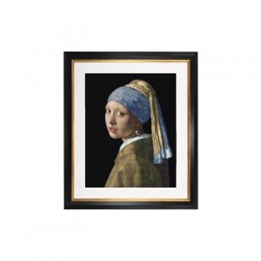 Girl with a Pearl Earring Black Aida Набор для вышивки крестом Thea Gouverneur gouverneur_582.05