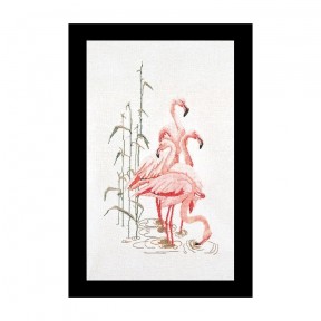 Flamingo Linen Набір для вишивання хрестиком Thea Gouverneur gouverneur_1070