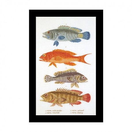 Fish Panel Linen Набір для вишивання хрестиком Thea Gouverneur gouverneur_2044