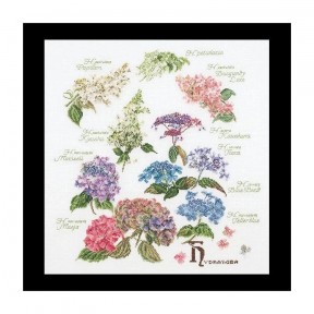 Hydrangea Panel Aida Набор для вышивки крестом Thea Gouverneur gouverneur_3067A