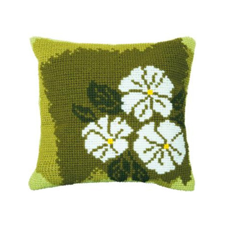 Набор для вышивки подушки Чарівна Мить РТ-173 Белые цветы фото