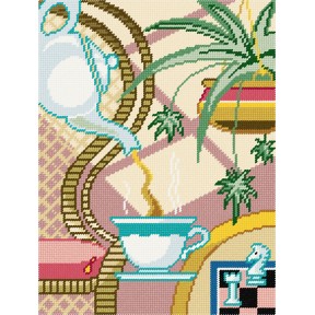 Файв-о-клок Набор для вышивания по канве с рисунком Quick Tapestry TL-41