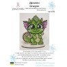 Дракон. Игрушка на подставке или с подвесом Набор для вышивания крестом Zayka Stitch 036ZS