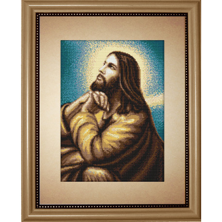 Набор для вышивки крестом Luca-S Молитва Иисуса B306 фото