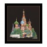 St. Basil's Cathedral Moscow Black Aida Набор для вышивки крестом Thea Gouverneur gouverneur_513.05