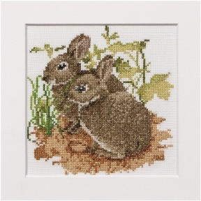 Bunnies Linen Набір для вишивання хрестиком Thea Gouverneur gouverneur_572