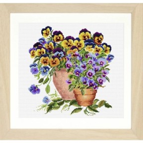 Potted Pansies Aida Набір для вишивання хрестиком Thea Gouverneur gouverneur_601A