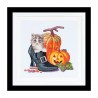 Haloween kitten Aida Набор для вышивки крестом Thea Gouverneur gouverneur_738A