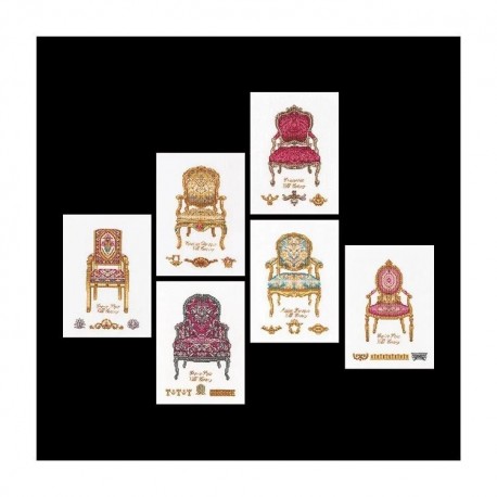 Six Chairs Aida Набор для вышивки крестом Thea Gouverneur gouverneur_3068A