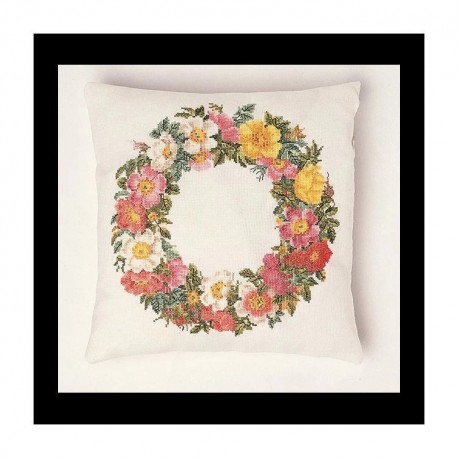 Cushion With Roses Aida Набір для вишивання хрестиком Thea Gouverneur gouverneur_2073A