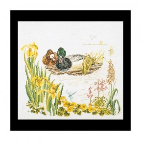 Ducks (small) Linen Набір для вишивання хрестиком Thea Gouverneur gouverneur_2065