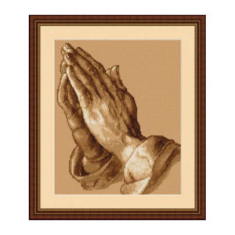 Набор для вышивки крестом Luca-S Руки молящего B350 фото