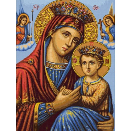 Набор для вышивки крестом Luca-S Икона Божьей Матери B428 фото