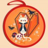 Игрушка Halloween. Кот Дракула. Схема на ткани для вышивания бисером Маричка ІКБ-034