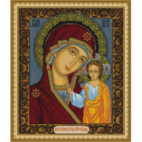 417 Схема для вышивки бисером или крестом Икона Божией Матери Казанская