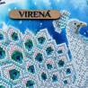 Белый павлин Схема для вышивания бисером ТМ VIRENA КВ 3003