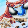 Пингвинчик с кофе Схема для вышивания бисером ТМ VIRENA КВ 3006