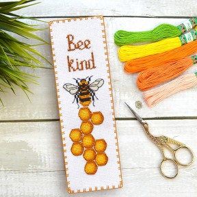 Bee kind Набір для вишивання хрестиком закладки Повітруля KSK2-223
