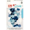Кнопки Color Snaps PrymLove, голубой/синий/белый., 12 мм, Prym 393009