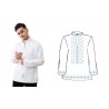 Сорочка мужская домотканная, белая, длинный рукав, ТПК-164 21-03/08 размер 56