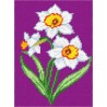 Букет нарциссов Набор для вышивания по канве с рисунком Quick Tapestry TD-52