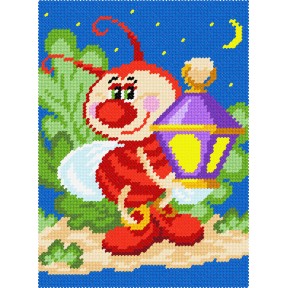 Светлячок Набор для вышивания по канве с рисунком Quick Tapestry TD-56