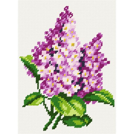 Сирень Набор для вышивания по канве с рисунком Quick Tapestry TD-57