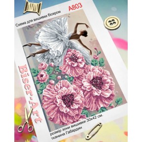 Волшебные цветы Схема для вышивания бисером Biser-Art A803ба