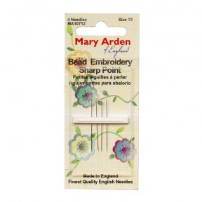 Short Beading №12 (4шт.) Набор коротких бисерных игл Mary Arden MA10712