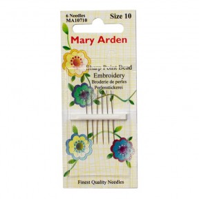 Short Beading №12 (6шт.) Набор коротких бисерных игл Mary Arden MA10710