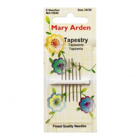 Tapestry/Cross Stitch №24/26 (6шт.) Набор гобеленовых игл Mary Arden MA19846