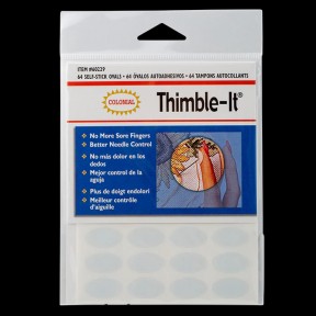 Наперстки самоклеящиеся многоразовые овальные 64шт «Thimble-It» Colonial Needle 60229