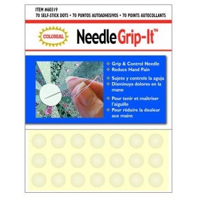 Держатели самоклеящиеся многоразовые круглые 70шт «Needle Grip-It» Colonial Needle 60319