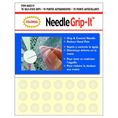Держатели самоклеящиеся многоразовые круглые 70шт «Needle Grip-It» Colonial Needle 60319