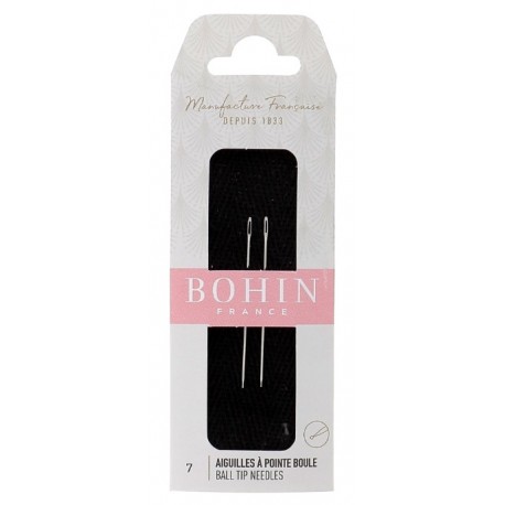Ball needle 37mm X 0.60mm (2шт.) Набор игл для вышивания с шариком Bohin 98994
